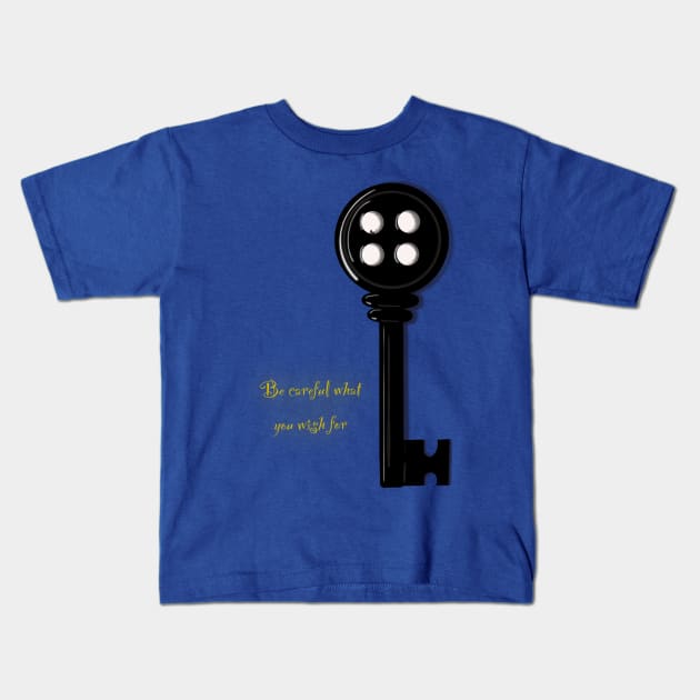 Coraline Kids T-Shirt by Kurakookaburra 